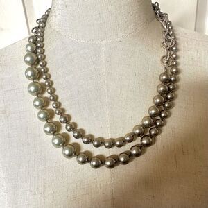 Chan Luu Silver Pearl Double-Strand Necklace